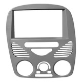 Moldura Painel Dvd 2 Din Mp5 Palio Siena Strada G2 Cinza