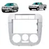 Moldura Painel Dvd 2din Vw Gol G4 Parati Saveiro - Prata