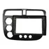 Moldura Painel Dvd 9 Polegadas Honda Civic 2001 Á 2006 Preto