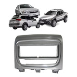 Moldura Painel Radio 1din Fiat Palio 2015 Prata Original