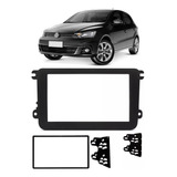 Moldura Para Painel Dvd Mp5 Multimidia 2 Din Gol G7 G8 Preto