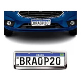 Moldura Para Placa Do Nissan Frontier 2019 Cromada
