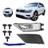 Moldura Paralama Vão De Roda Dianteiro Tiguan 2017 2018 2019