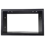 Moldura Polo Golf Fox Fiesta Ecosport 2 DIN Preta Permak