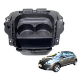 Moldura Porta Copos Peugeot 208 1 5 Allure 2014 2015 Usado