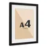 Moldura Quadro Com Vidro Paspatur De 3 Cm P  Imagem A4 21x30
