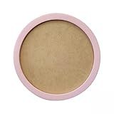 Moldura Redonda Colorida Em MDF Laqueado Para Quadros Decorativos Com Fundo MDF Cor-ROSA CHÁ-Tamanho-15 CM