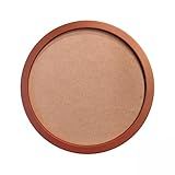 Moldura Redonda Colorida Em MDF Laqueado Para Quadros Decorativos Com Fundo MDF E PVC Antirreflexo Cor-COBRE METALIZADO-