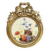 Moldura Redonda Pequena Vintage