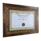 Moldura Super Luxo A4 Porta Diploma Certificado Fotos 21x30