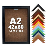 Moldura Tamanha A2 60x42 Com Vidro