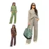 Moletinho Conjunto Pantalona Manga Longa Feminino Frio 