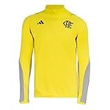 Moletom Adidas Masculino Treino Atleta Flamengo Bright Yellow Ip8223 Gg