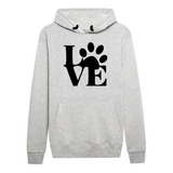 Moletom Agasalho Casaco Love Pet Amo Animais Blusa