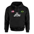 Moletom Agasalho Jiu Jitsu Blusa De Frio Com Capuz E Bolso