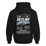 Moletom Blusa De Frio Carro Nissan Skyline Gtr 34 Canguru