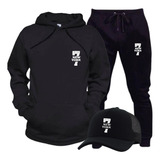 Moletom Blusa De Frio Conjunto 7 New York Blusa Calça Bone