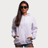 Moletom Blusa De Frio Masculino E Feminino Liso Canguru