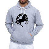 Moletom Blusa De Frio Unissex Canguru Casaco Cavalo Oferta