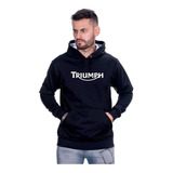 Moletom Blusa Frio Moto Grau Triumph Bonnevile Adventure
