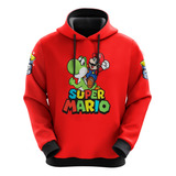 Moletom Blusa M Bros Jogo Nintendo Mario Games Red Ref0801