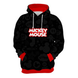 Moletom Blusa Mickey Mouse Art Black