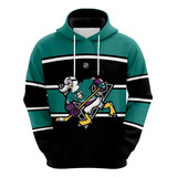 Moletom Blusa Super Patos Hockey Green Black Full Ref1193