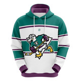 Moletom Blusa Super Patos Hockey White Green Full Ref1194