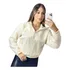 Moletom Carneirinho Aeropostale Nyc Gola Alta Off White