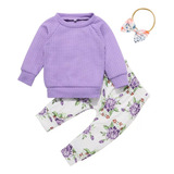 Moletom Casual Para Bebês Com Estampa Floral   Unissex