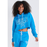 Moletom Cropped Feminino Planet