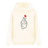 Moletom Feminino Coração Coreano Casaco De Moletom Kpop