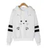 Moletom Feminino Gato Com Listras Blusa De Frio Lindo