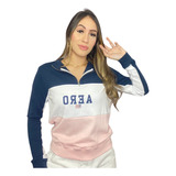 Moletom Feminino Tricolor Aeropostale