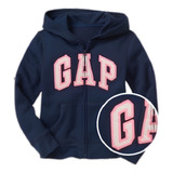 Moletom Infantil Gap Azul Marinho E Rosa 