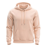 Moletom Liso Algodão Unissex Blusa De Frio Canguru Flanelado