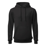 Moletom Liso Algodão Unissex Blusa De Frio Canguru Flanelado