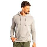 Moletom Masculino Canguru Super Macio Blusa Cor:cinza;tamanho:g