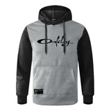 Moletom Masculino Oakley Assinatura Casaco De Frio Com Capuz