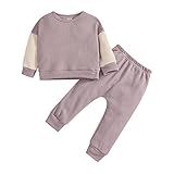 Moletom Masculino Tamanho 9 Shorts Infantil Infantil Bebês Meninos Meninas Manga Longa Patchwork Tops Liso  Roxo  12 24 Meses 