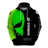 Moletom Masculino Uniforme Monster Skull Yamaha