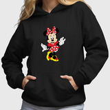 Moletom Minnie Vestido Bolinha Canguru Pronta Entrega