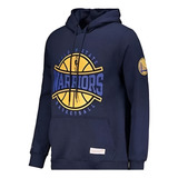 Moletom Mitchell Ness Nba Golden State Warriors Azul Nf