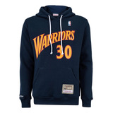 Moletom Nba Golden State Warriors Mitchell Ness Azul M