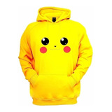 Moletom Pikachu Canguru Com Capuz Blusa De Frio Promoção 