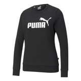 Moletom Puma Essentials Logo Crew Fl Feminino 586784