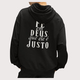 Moletom Racionais Mc s Fé Em Deus Que Ele É Justo Blusa Frio