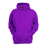 Moleton Blusa De Frio Liso Roxo