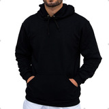 Moleton Capuz Blusa De Frio Lisa Cordão Canguru Macio Barato