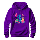 Moleton Lilo Stitch Copo Ty Varias Cores Linda Blusa De Frio